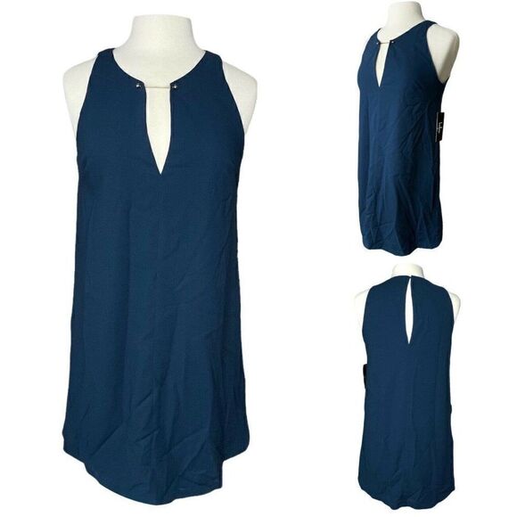 Lulus Blue Barbel Shift Mini Dress NEW - Picture 2 of 11